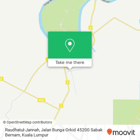 Raudhatul-Jannah, Jalan Bunga Orkid 45200 Sabak Bernam map