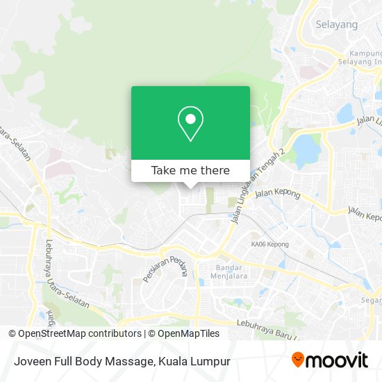 Joveen Full Body Massage map