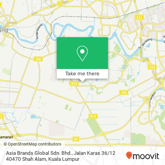 Asia Brands Global Sdn. Bhd., Jalan Karas 36 / 12 40470 Shah Alam map