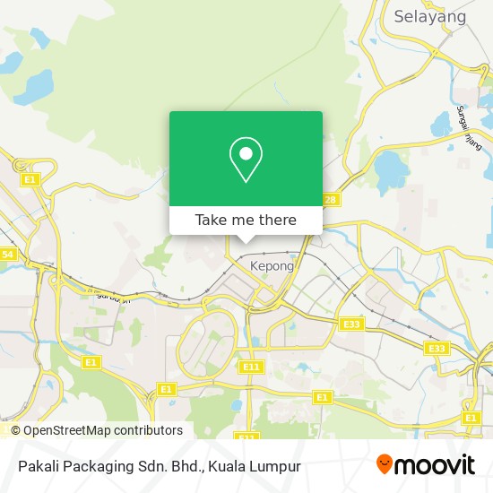 Pakali Packaging Sdn. Bhd. map