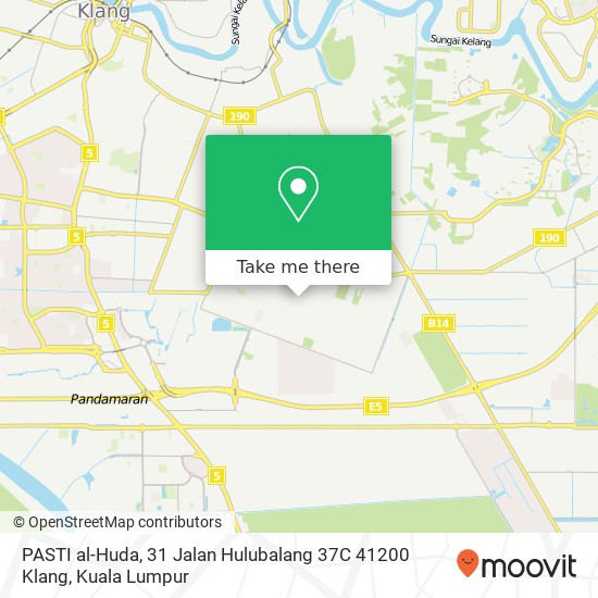 Peta PASTI al-Huda, 31 Jalan Hulubalang 37C 41200 Klang