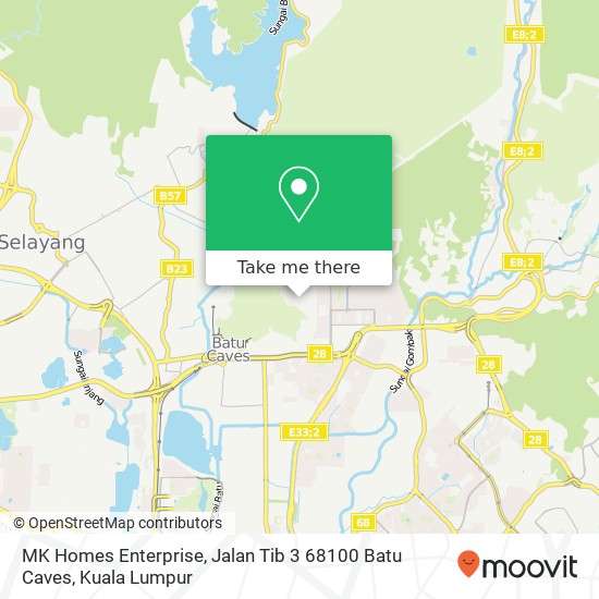 MK Homes Enterprise, Jalan Tib 3 68100 Batu Caves map