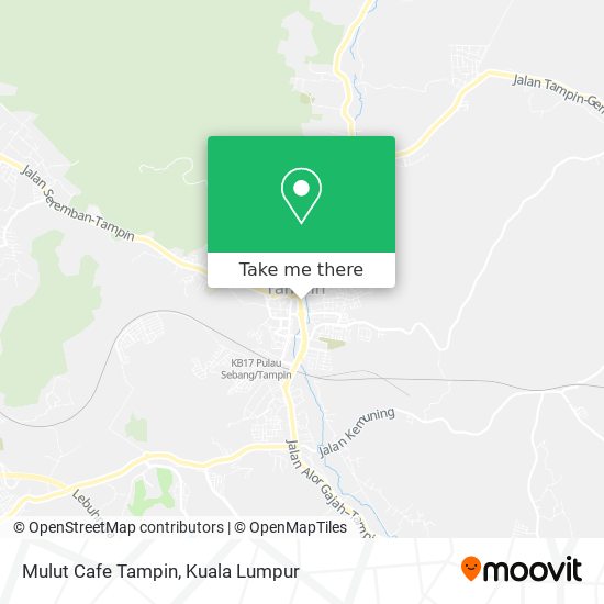 Mulut Cafe Tampin map