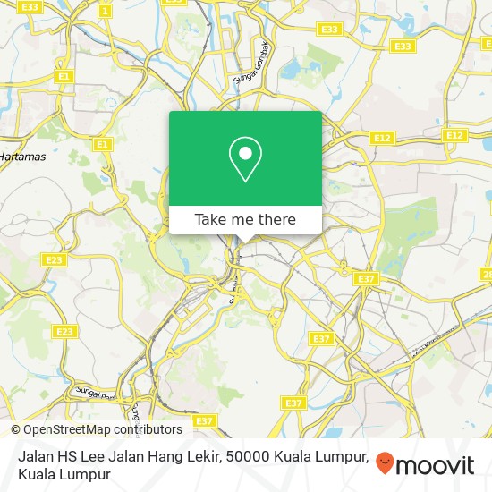 Jalan HS Lee Jalan Hang Lekir, 50000 Kuala Lumpur map