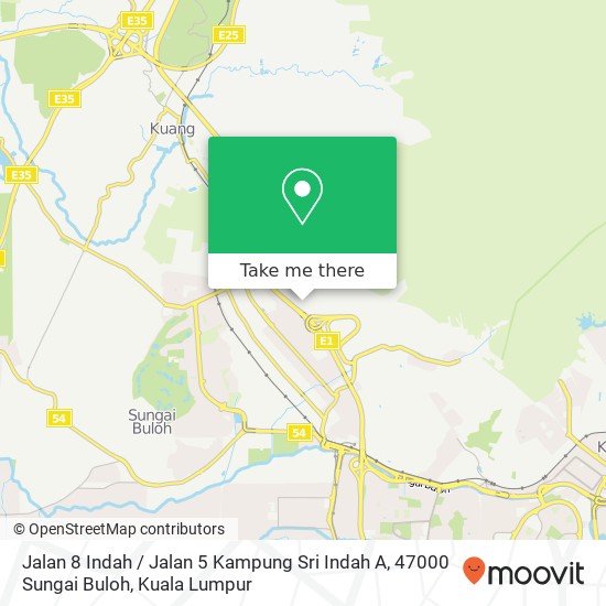 Peta Jalan 8 Indah / Jalan 5 Kampung Sri Indah A, 47000 Sungai Buloh