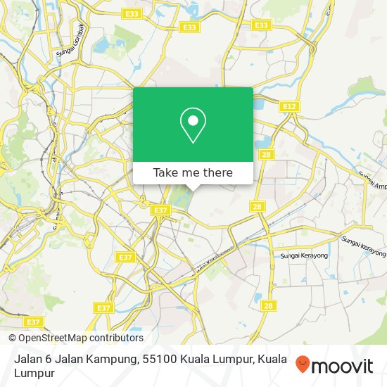 Peta Jalan 6 Jalan Kampung, 55100 Kuala Lumpur