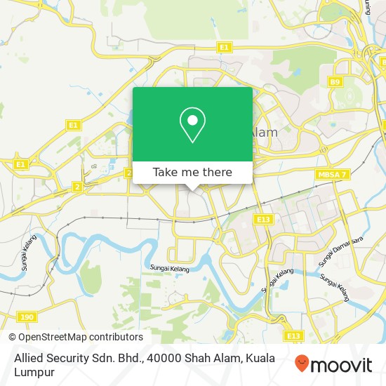 Allied Security Sdn. Bhd., 40000 Shah Alam map