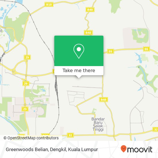 Greenwoods Belian, Dengkil map