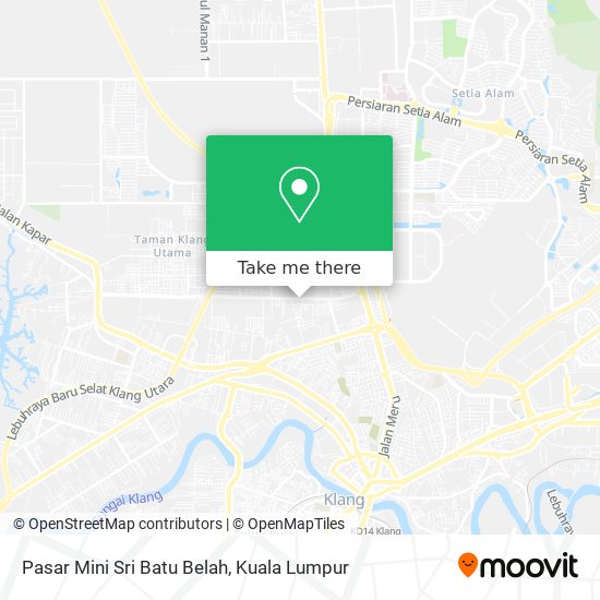 Peta Pasar Mini Sri Batu Belah