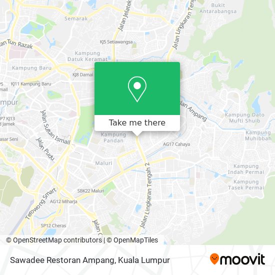 Sawadee Restoran Ampang map