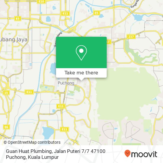 Guan Huat Plumbing, Jalan Puteri 7 / 7 47100 Puchong map