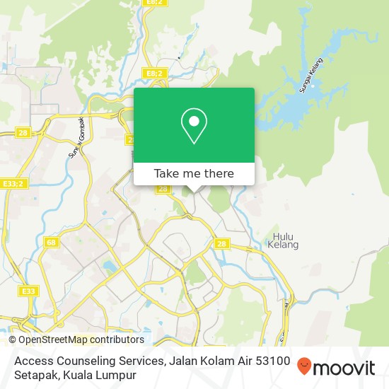 Access Counseling Services, Jalan Kolam Air 53100 Setapak map