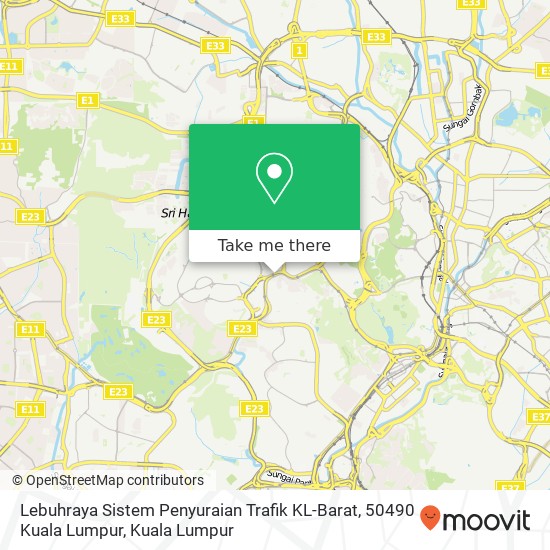 Lebuhraya Sistem Penyuraian Trafik KL-Barat, 50490 Kuala Lumpur map