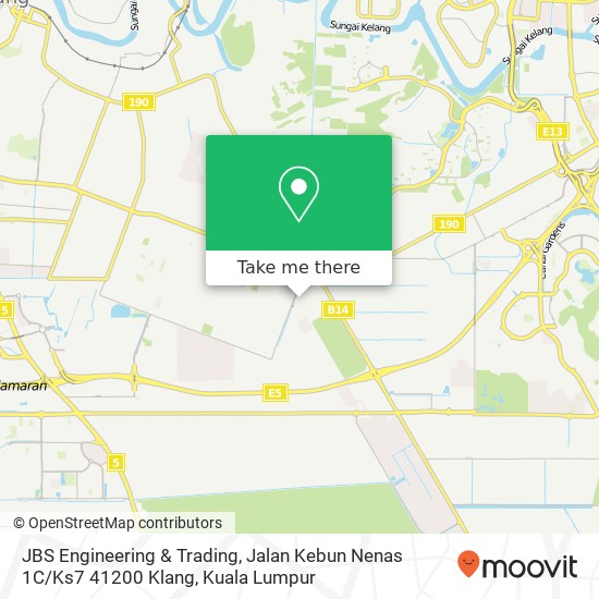 JBS Engineering & Trading, Jalan Kebun Nenas 1C / Ks7 41200 Klang map