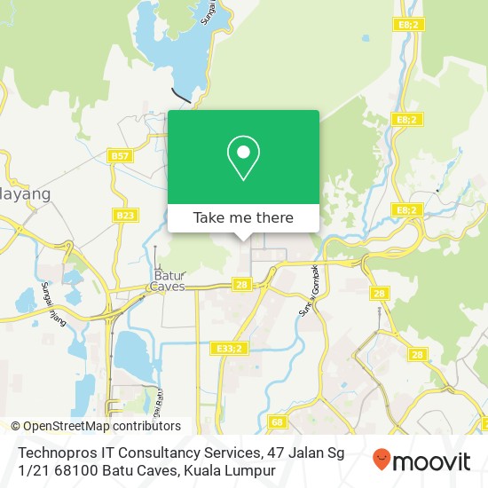 Technopros IT Consultancy Services, 47 Jalan Sg 1 / 21 68100 Batu Caves map