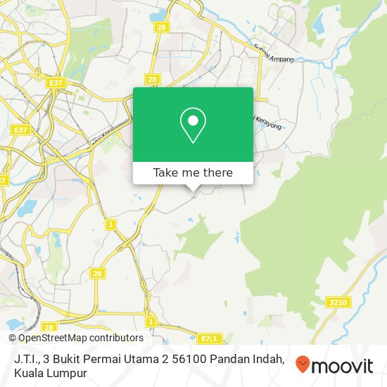 J.T.I., 3 Bukit Permai Utama 2 56100 Pandan Indah map