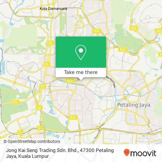 Jong Kai Seng Trading Sdn. Bhd., 47300 Petaling Jaya map