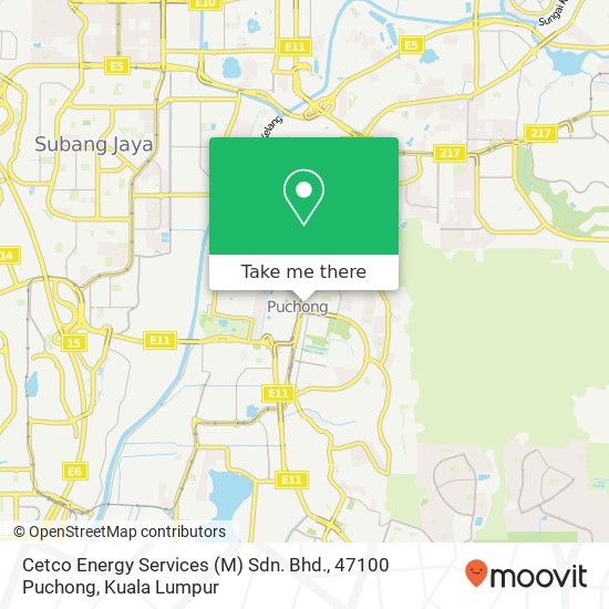 Cetco Energy Services (M) Sdn. Bhd., 47100 Puchong map
