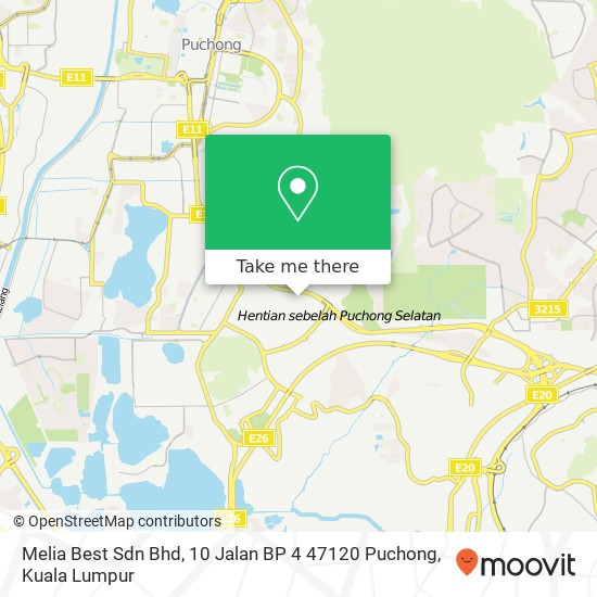 Peta Melia Best Sdn Bhd, 10 Jalan BP 4 47120 Puchong