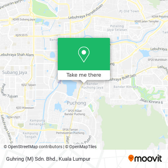 Guhring (M) Sdn. Bhd. map