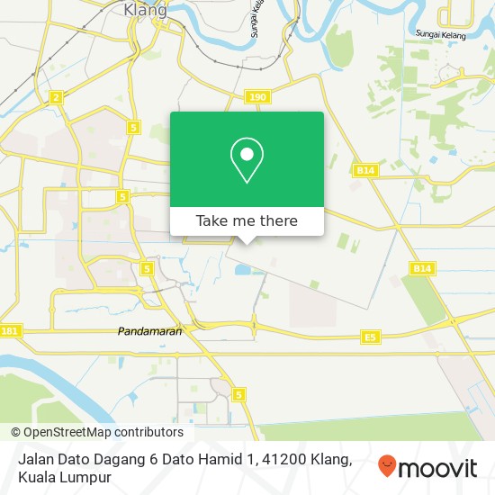 Jalan Dato Dagang 6 Dato Hamid 1, 41200 Klang map