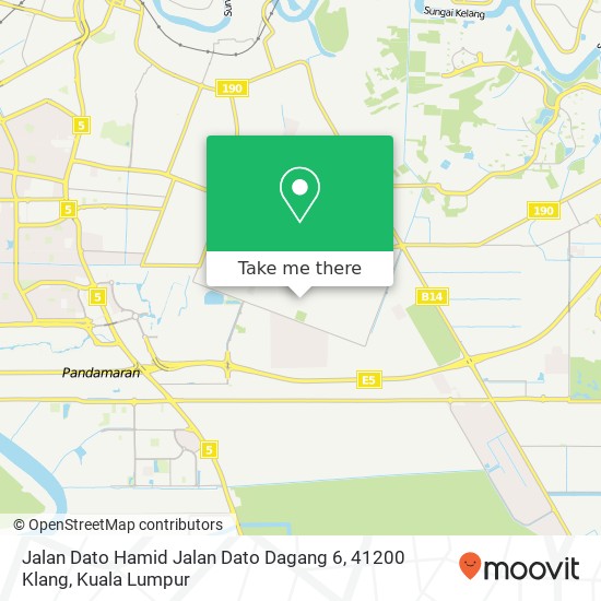 Peta Jalan Dato Hamid Jalan Dato Dagang 6, 41200 Klang
