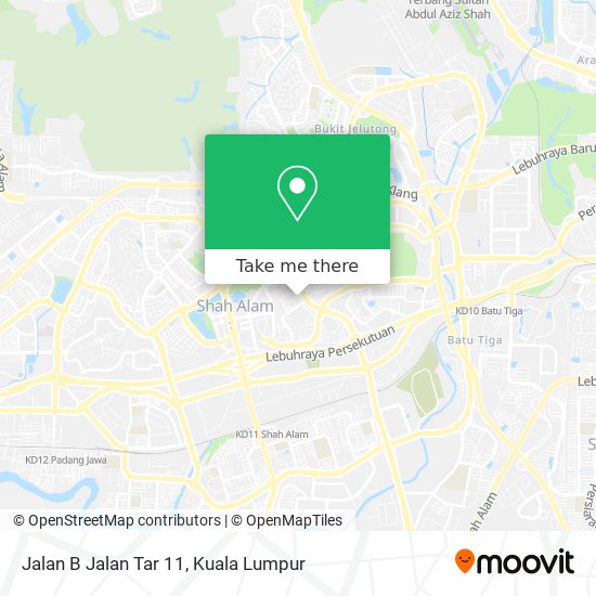 Jalan B Jalan Tar 11 map