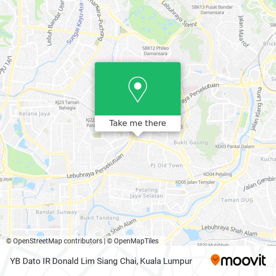 YB Dato IR Donald Lim Siang Chai map