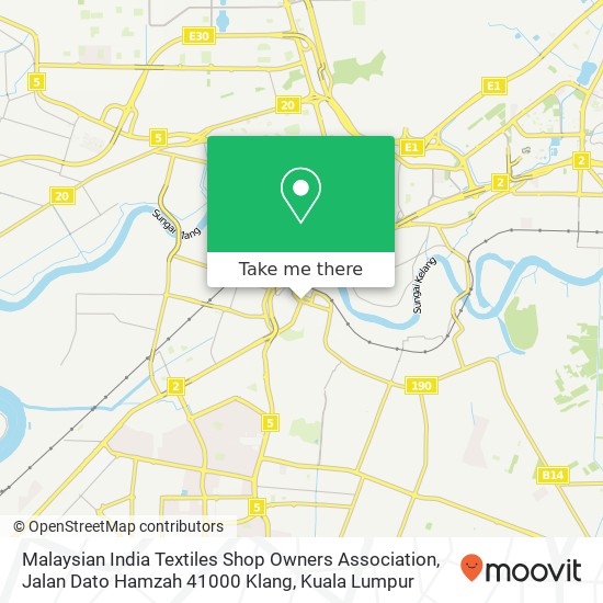 Malaysian India Textiles Shop Owners Association, Jalan Dato Hamzah 41000 Klang map