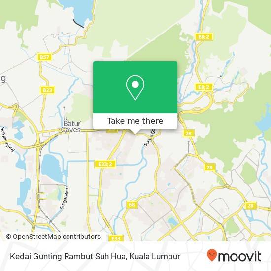 Kedai Gunting Rambut Suh Hua map