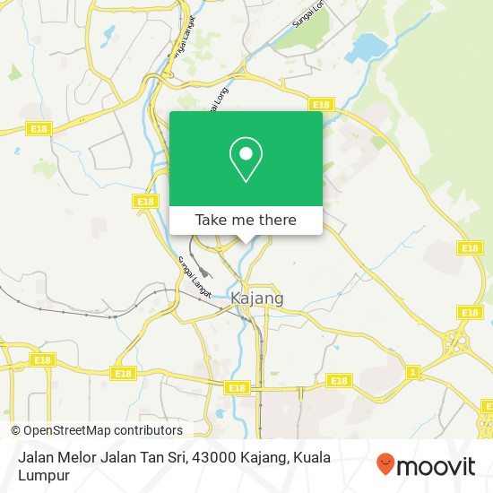 Jalan Melor Jalan Tan Sri, 43000 Kajang map