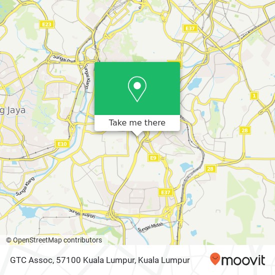 Peta GTC Assoc, 57100 Kuala Lumpur