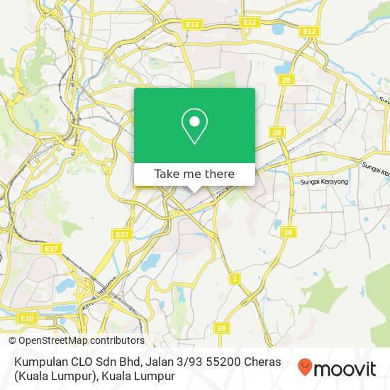 Kumpulan CLO Sdn Bhd, Jalan 3 / 93 55200 Cheras (Kuala Lumpur) map