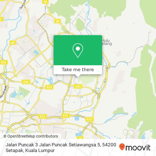 Jalan Puncak 3 Jalan Puncak Setiawangsa 5, 54200 Setapak map