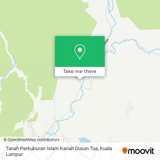 Tanah Perkuburan Islam Kariah Dusun Tua map