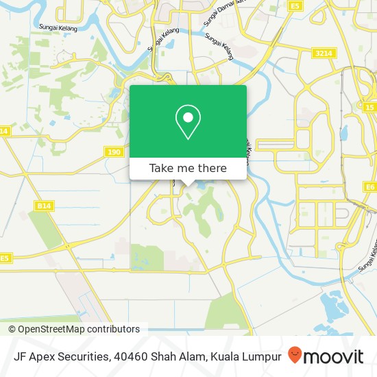 JF Apex Securities, 40460 Shah Alam map
