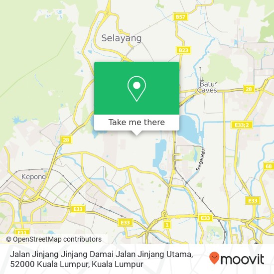 Peta Jalan Jinjang Jinjang Damai Jalan Jinjang Utama, 52000 Kuala Lumpur