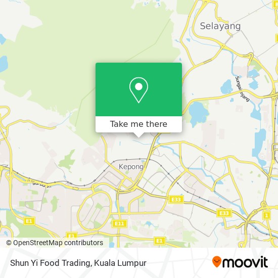 Shun Yi Food Trading map