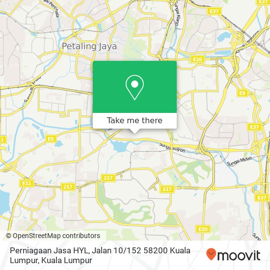 Perniagaan Jasa HYL, Jalan 10 / 152 58200 Kuala Lumpur map