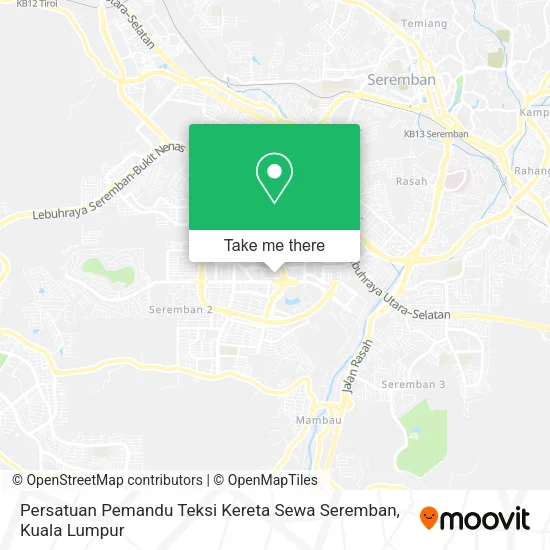 Persatuan Pemandu Teksi Kereta Sewa Seremban map