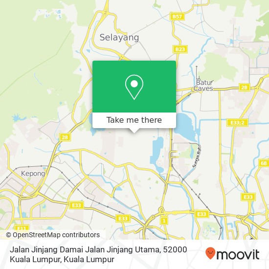 Jalan Jinjang Damai Jalan Jinjang Utama, 52000 Kuala Lumpur map