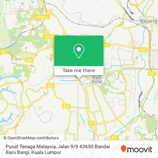 Pusat Tenaga Malaysia, Jalan 9 / 9 43650 Bandar Baru Bangi map