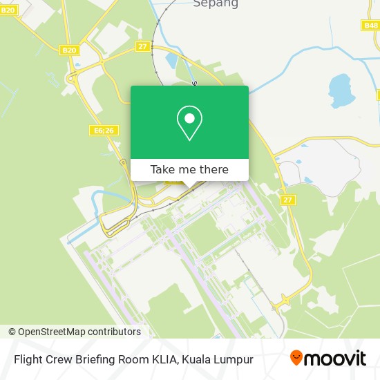 Flight Crew Briefing Room KLIA map