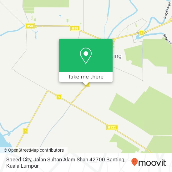 Speed City, Jalan Sultan Alam Shah 42700 Banting map