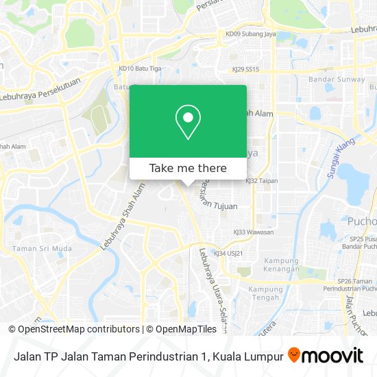 Peta Jalan TP Jalan Taman Perindustrian 1