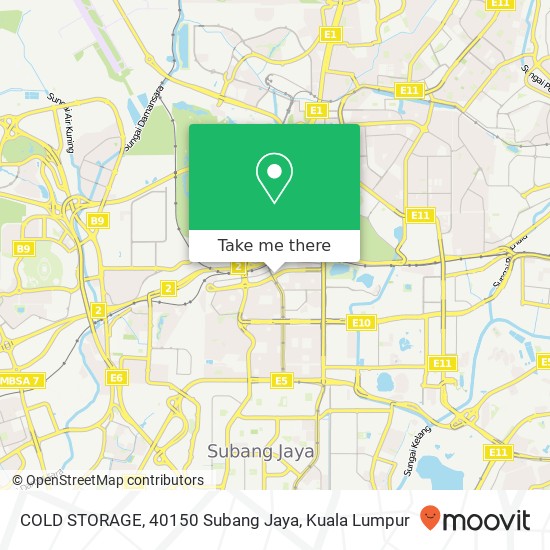 Peta COLD STORAGE, 40150 Subang Jaya