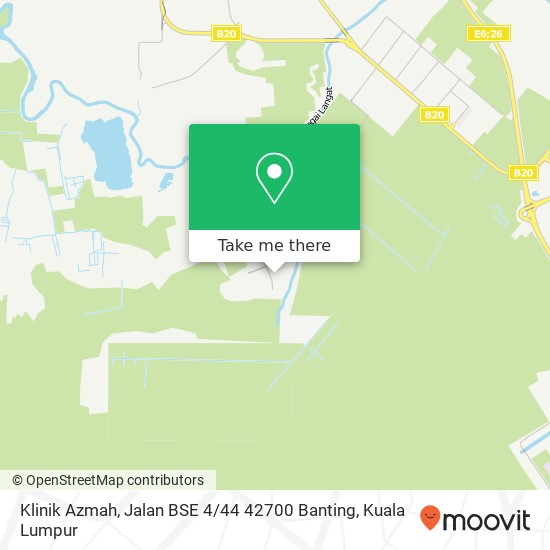 Klinik Azmah, Jalan BSE 4 / 44 42700 Banting map