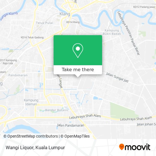 Wangi Liquor map