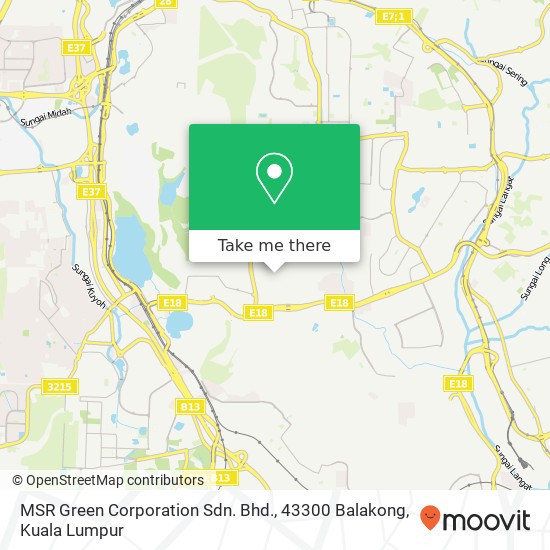 MSR Green Corporation Sdn. Bhd., 43300 Balakong map