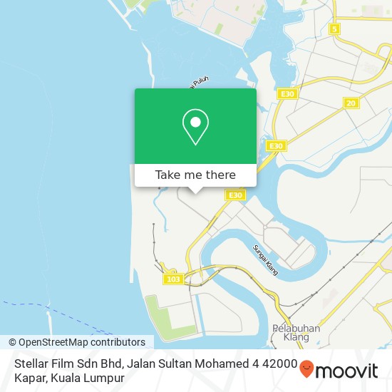 Stellar Film Sdn Bhd, Jalan Sultan Mohamed 4 42000 Kapar map